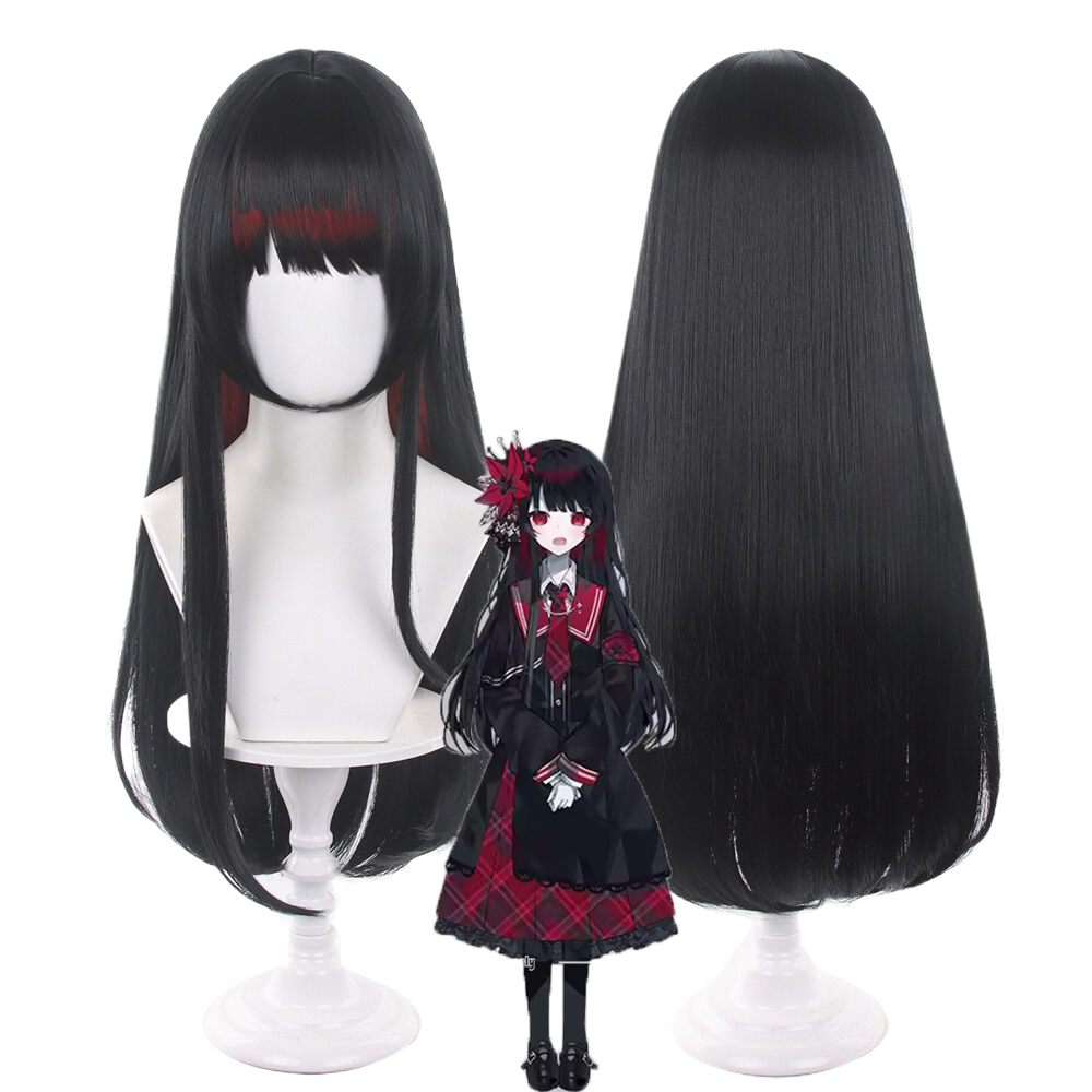 Anime Cosplay Girl With Black Hair - باروكة تنكرية لشخصية نيكايديو هيرو من