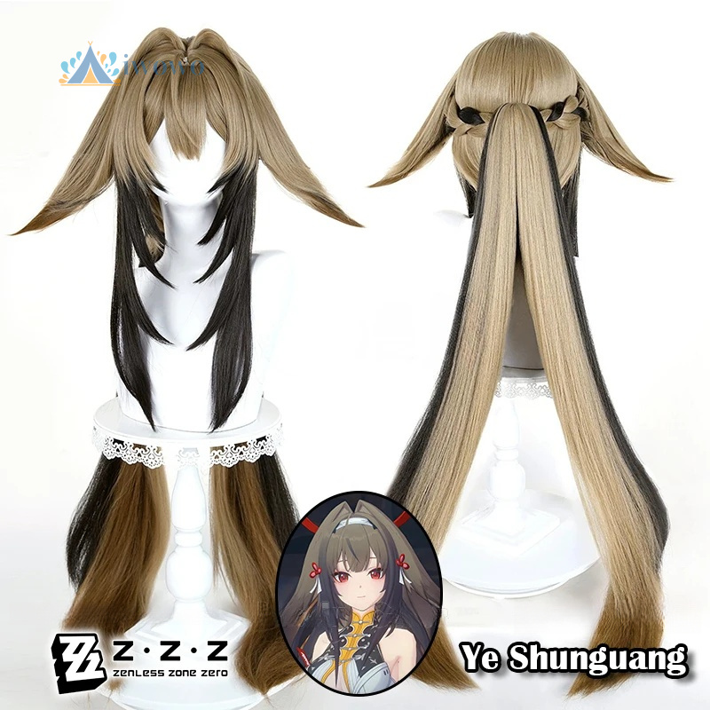 Zenless منطقة صفر يي Shunguang - مراجعة Anime Cosplay Girl With Black Hair وسعره