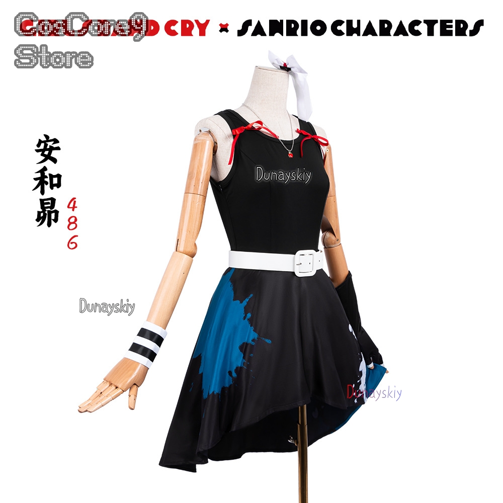 سوبارو أوا كوسبلاي كوسبفريه فس - مراجعة Anime Cosplay Girl With Black Hair وسعره
