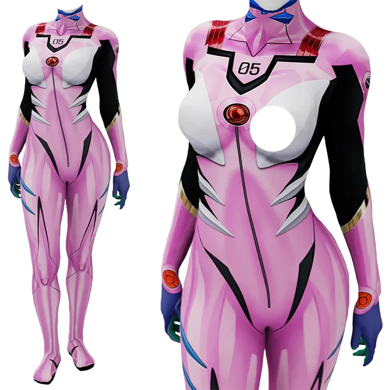 أزياء أنيمي إيفا 05 ماكينامي ا - مراجعة Anime Cosplay Bodysuit وسعره