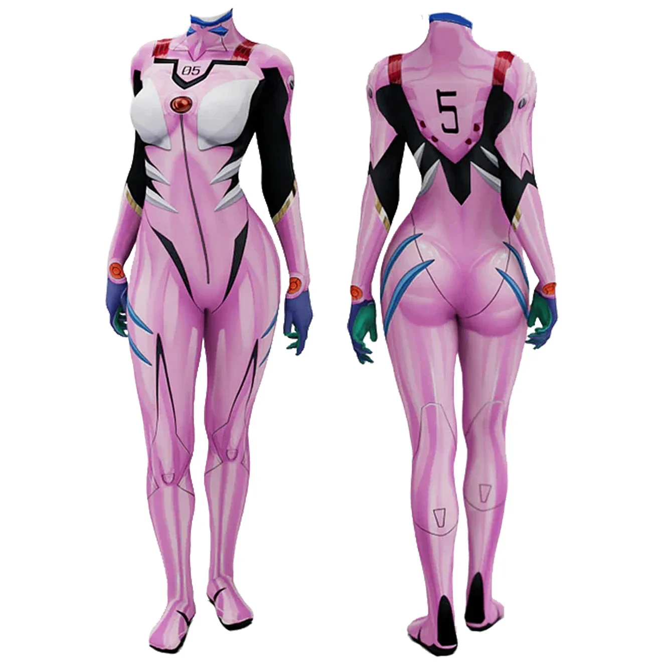 أزياء أنيمي إيفا 05 ماكينامي ا - مراجعة Anime Cosplay Bodysuit وسعره