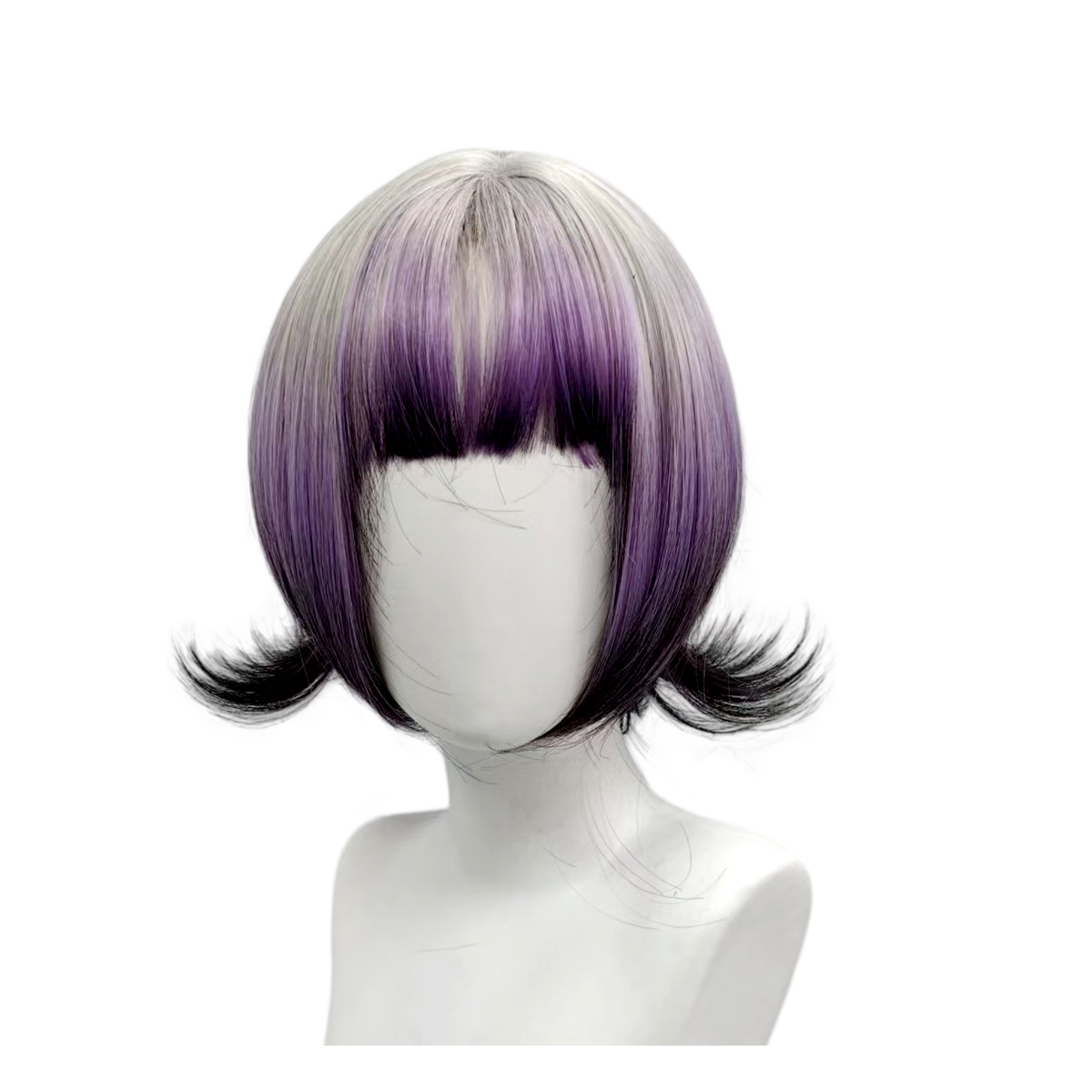 شعر مستعار قصير (بوب) أومبري ر - مراجعة Anime Cosplay Girl With Black Hair وسعره