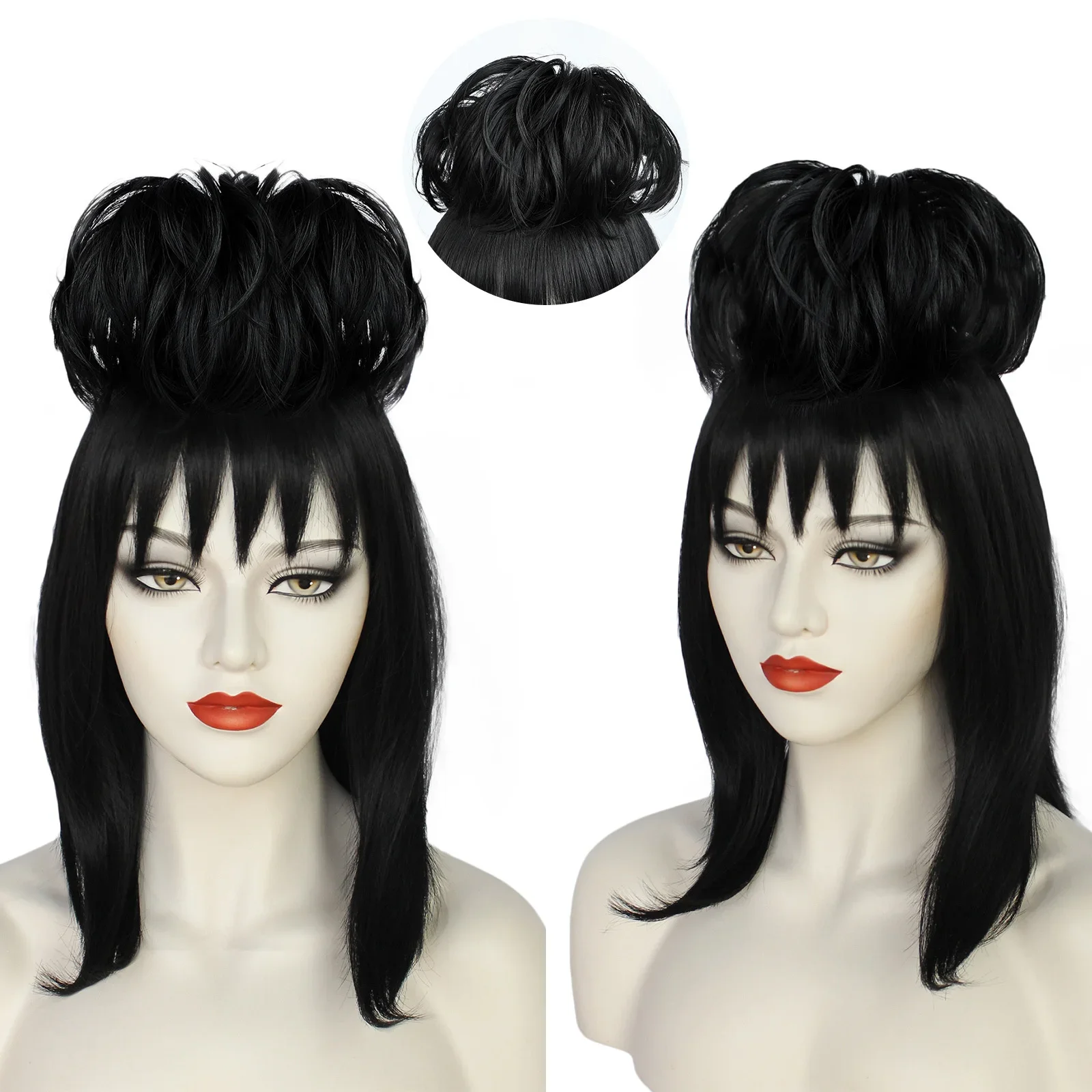 ليديا ديتز شعر مستعار تأثيري ا - مراجعة Anime Cosplay Girl With Black Hair وسعره