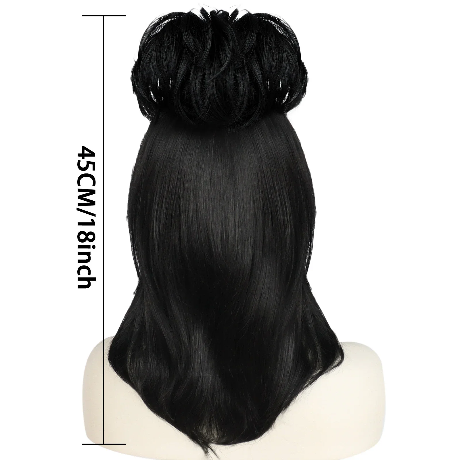 ليديا ديتز شعر مستعار تأثيري ا - مراجعة Anime Cosplay Girl With Black Hair وسعره